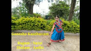 Ganesha Kauthuvam  Bharatanatyam  Kalakshetra style  Sruthi Shanmuganandan [upl. by Zehe]