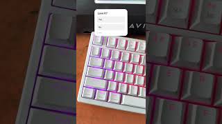 HAVIT RGB BACKLIT MECHANICAL KEYBOARD havit bestkeyboard shorts viralshorts technology tech [upl. by Aerdnaxela]