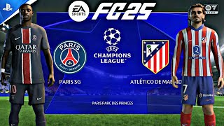 EA FC25  PSG vs Atlético Madrid  PS5™ 4K60 Gameplay  UEFA Champions League 202425 [upl. by Haym]