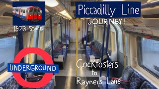 💙PICCADILLY LINE LONG JOURNEY💙from Cockfosters ➡️ Rayners Lane  VIA CENTRAL LONDON  ALL STOPS [upl. by Inamik]