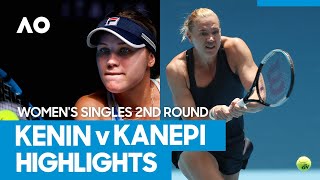 Sofia Kenin vs Kaia Kanepi Match Highlights 2R  Australian Open 2021 [upl. by Neyut]