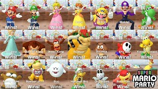 Super Mario Party 〇 All Characters Win and Lose Animations [upl. by Addy]