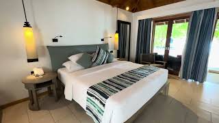 Adjoining Beach Villa Room Tour  Vilamendhoo Island ResortampSpa [upl. by Charry]