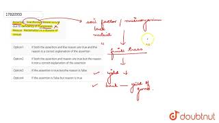 Assertion  Exanthema disease occure due to deficiency of manganese Reason  Reclamation is a d [upl. by Filide]