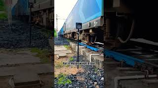 Chalti rail gadi ka wajan napne wala in motion weighbridge indianrailways shorts [upl. by Yrocaj]