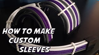 How to Custom Sleeve Computer Cables Heatshrinkless Method [upl. by Mathian]