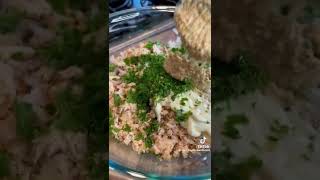 HOW TO MAKE CANNED SALMON SANDWICH MELT  Budget friendly food shorts [upl. by Nigem]