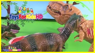 Videos de Dinosaurios para niños  Los Mejores Dinosaurios de Juguete ToysForKidsHD [upl. by Ziagos]