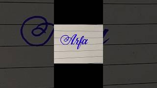 Beautiful Arfa name with cut marker shorts WritingSkills129 [upl. by Mayworm]