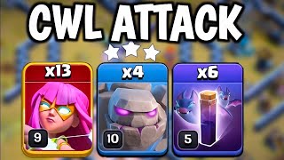 Th13 Golem Attack  Golem Super Archer Attack  Th13 Attack Strategy  Th13 Legend Strategy  Trend [upl. by Townshend]