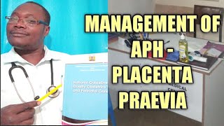 MANAGEMENT OF APH ANTEPARTUM HAEMORRHAGE [upl. by Ellehctim]