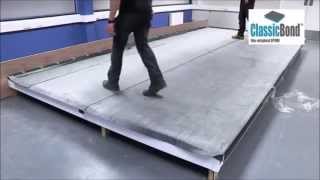 Installing EPDM on a flat roof with an upstand [upl. by Hollingsworth]