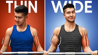 How to Grow Your Biceps WIDTH Nobody Does These [upl. by Ahsim280]