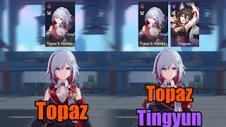 How Much Does TIngyun Buff Topaz   HSR [upl. by Kristianson67]