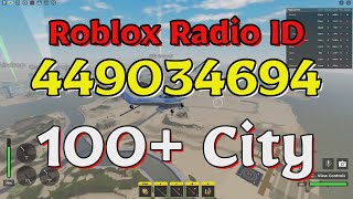 City Roblox Radio CodesIDs [upl. by Anitahs]