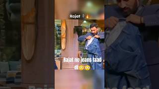 Rajat ne jeans faad di 😳🔥 biggboss rajatdalal song jaat love digvijaysinghrathee [upl. by Yekcin]