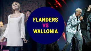 Eurovision Flanders vs Wallonia 1957  2022  Which part of Belgium is more successful [upl. by Siramed]