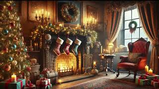 Cozy Christmas Fireplace  Fire ASMR  1800s Vintage Aesthetic for Relaxation amp Holiday Ambience [upl. by Ianaj]