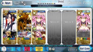 FGO  NA TA Halloween Event 2024 Clash Chaldea Mount Liang Outlaws CQ ft Avicebron 3T [upl. by Noirrad]