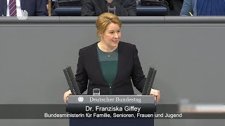 Dr Franziska Giffey unterstützt Forderung für mehr Parität im Parlament [upl. by Hirsch]