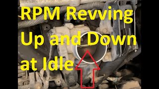 Causes When Engine RPM Revving Up and Down at Idle While Parked or Stopped [upl. by Oilegor]