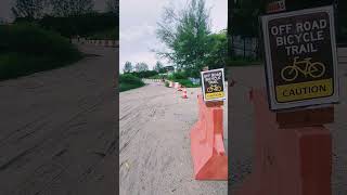 Temporary bike lane connecting The Light to Jelutong bike lane [upl. by Airom]