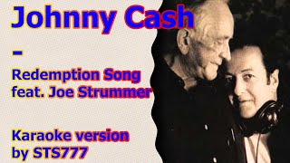 Johnny Cash Karaoke  Redemption Song feat Joe Strummer [upl. by Tompkins]