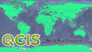 Generating a World Map Shapefile in QGIS [upl. by Naol]