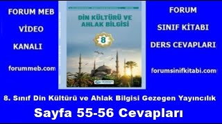 8 Sınıf Din Kültürü Ders Kitabı Sayfa 5556 Gezegen Yayıncılık [upl. by Shifrah]