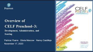 CELF Preschool3 Development Administration and Scoring [upl. by Ailis]