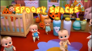 Spooky Snacks 🎃  Fun Halloween Song for Kids  TrickorTreat Music amp Dance Party [upl. by Hairakcaz]