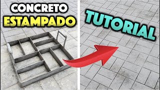 CONCRETO ESTAMPADO ¿Cómo se hace TUTORIAL PASO A PASO [upl. by Sekyere]