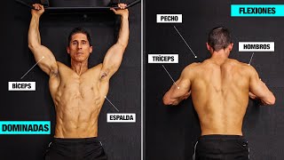 Entrenamiento en Casa DOMINADAS y FLEXIONES Todos los Niveles [upl. by Jemena]