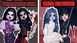 DOING MORE CUSTOM HALLOWEEN THEMES IN DRESS TO IMPRESS ROBLOX [upl. by Guibert]