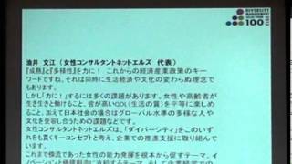 ダイバーシティ経営企業100選表彰式・シンポジウム３－７ [upl. by Naret]