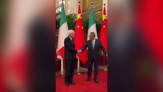 MATTARELLA RICEVUTO DAL PRIMO MINISTRO DELLA REPUBBLICA POPOLARE CINESE LI QIANG [upl. by Hcirteid]