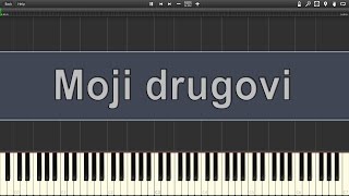 Bajaga  Moji Drugovi Tutorial  Nauci da sviras   Karaoke  Matrica [upl. by Ahsinan]