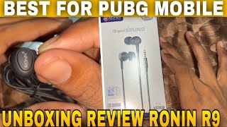 RONINR9 PUBG HANDSFREE 😍 UNBOXING REVIEW BEST GAMING LOVERS🔥  IN 2023 [upl. by Sayed]