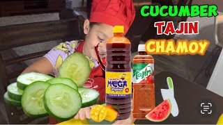 CUCUMBER 🥒🥒🥒 TAJIN AND CHAMOY ☺️😋😋 snacks suscribete like suscribete [upl. by Unity]