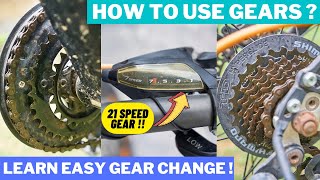 How To Use Gears in Gear Cycle   Easy Shifting of Gears in MTB Cycle [upl. by Assinna]