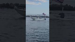 BOAT CRUISING INTO THE INLET – RELAXING SCENE AT VENICE FLORIDA JETTY [upl. by Damour]