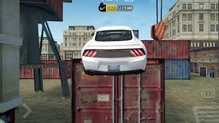 New White Ford Mustang GTR Super Jump Driving Gameplay  Extreme Car Simulatorfordmustangsupercar [upl. by Odnomyar42]