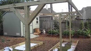 Mittleider Gardening How To Build TFrames for Vertical Gardening [upl. by Sundstrom879]