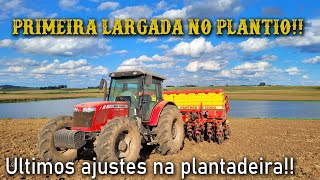 ULTIMOS AJUSTES NA PLANTADEIRA PARA INICIARMOS O PLANTIO DA SOJA [upl. by Ecined]