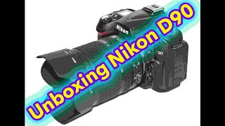 Nikon D90 DSLR Unboxing HD VIDEO  What is included with Nikon D90 DSLR [upl. by Bolger]