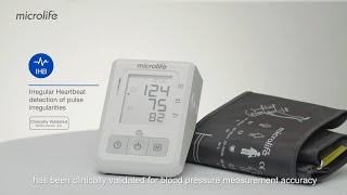 Microlife BP B2 Basic Blood pressure monitor with irregular heartbeat detection  EU Version [upl. by Rakel]