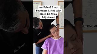 Jaw Pain amp Chest Tightness Lifteed with C1 Atlas chiropractic adjustment shorts [upl. by Hayne]