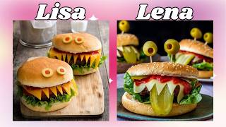 Lisa ou Lena  Halloween  Comidas lisaandlena lisa lena food [upl. by Compton]