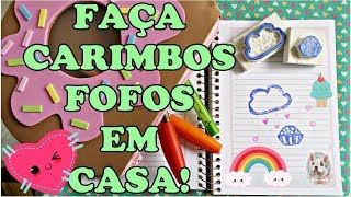 Carimbo com tampa de canetinha  DIY [upl. by Pearle849]