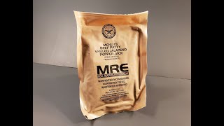 2024 US MRE Jalapeno Pepperjack Beef Patty Review Meal Ready to Eat Taste Testing [upl. by Sells629]